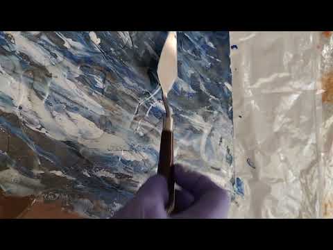 Cómo pintar Arte con Acrílico y Resina sobre Tablero #painting