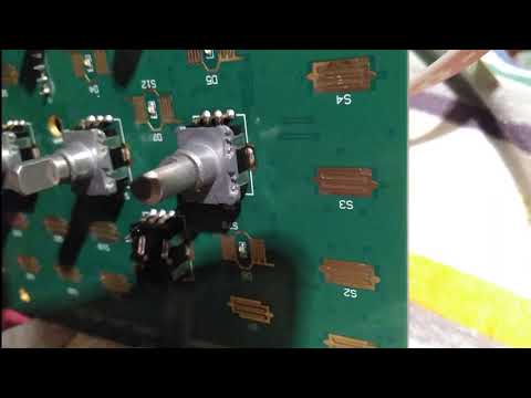 Oscilloscope rotary encoder repair
