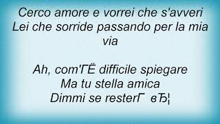 Andrea Bocelli - Dell&#39; Amore Non Si Sa Lyrics