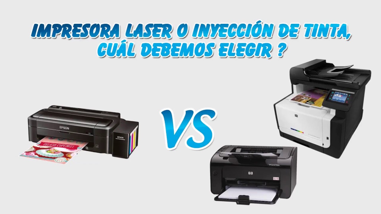 Impresoras Tinta VS Impresoras Laser