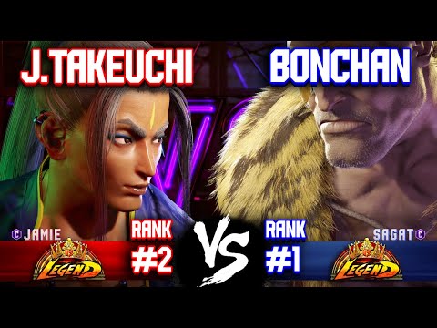 SF6 ▰ JOHN TAKEUCHI (#2 Rank Jamie) vs BONCHAN (#1 Rank Sagat) ▰ Street Fighter 6 Replays