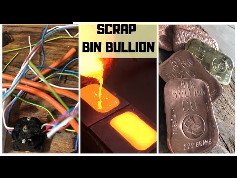 TRASH TO TREASURE - Bullion Bars from a bin - Scrap Bin Find  - Bullion Making- Copper Brass