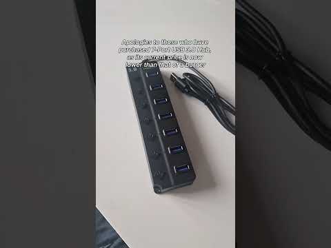 7-Port USB 3.0 Hub &ndash; Super Practical & Efficient! #usb #usbextension #usbhub