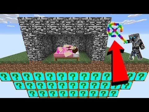 PopularMMOs Pat and Jen Minecraft: *INSANE* PLURAL LUCKY BLOCK BEDWARS! - Modded Mini-Game