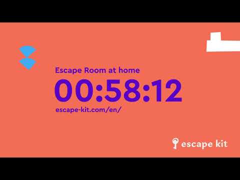 FREE 1 HOUR ESCAPE ROOM COUNTDOWN WITH MUSIC - ESCAPE KIT