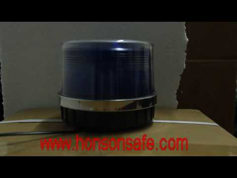 1W Car Vehicles Red & Blue Police LED Beacon Rotating Flashing Strobe Warning Lights HTL-112