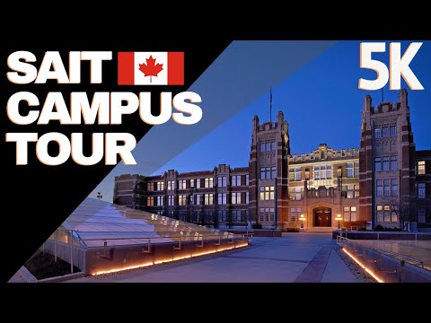 4K| SAIT Campus Tour| Virtual Walking Tour| Stan Grand| Calgary| Alberta| Ambiance