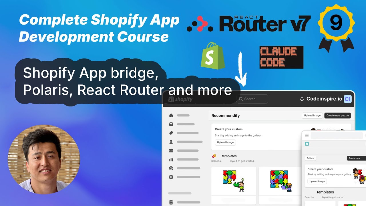 09 - Shopify App bridge, Polaris, React Router and more