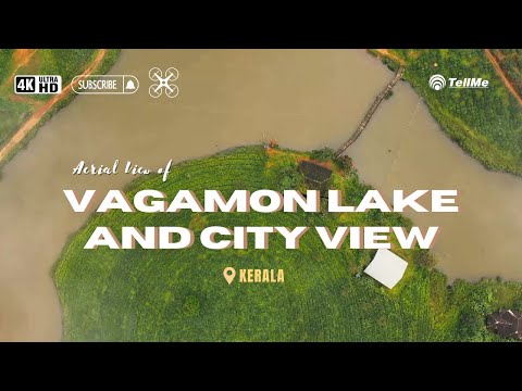 Have a look at enchanting Vagamon lake and city in Kerala l Vagamon l Aerial View
