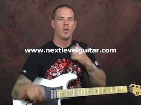Heavy Metal Rhythms thrash fast picking guitar lesson rhythm playing with drum machine and tabs