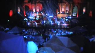 Taormina 18 maggio 2014: Laura Pausini e Raf in concerto.