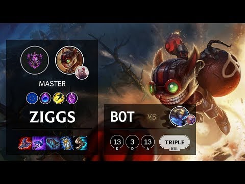 Ziggs Bot vs Ezreal - EUW Master Patch 10.12
