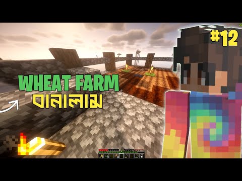 Crazexe's Insane Sky Block Wheat Farm!! 🌾😱 | Ep. 12 Minecraft Bangla