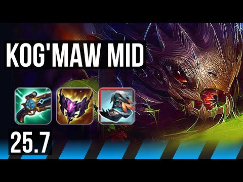 KOG'MAW vs SYNDRA (MID) | 60k DMG, Legendary | EUW Diamond | 25.7