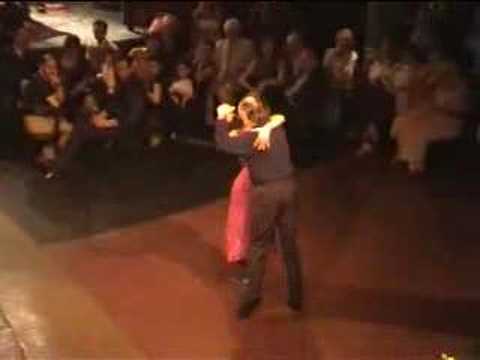  Maria Plazaola  and  Carlos Gavito  are  dancing  to  the  tango  "  Milonga para Gavito  "