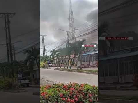 Motocicleta se incineró en una calle de San Luis de Palenque.