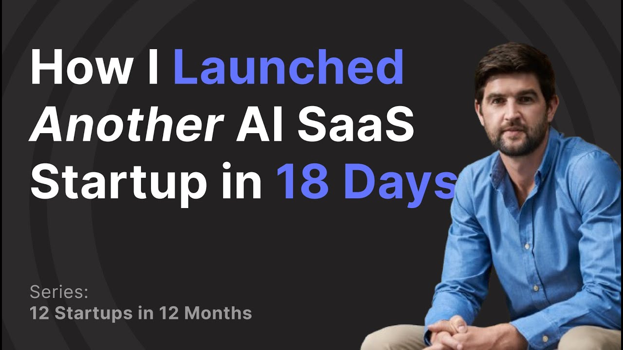How I Built ANOTHER AI SaaS Startup in 18 Days