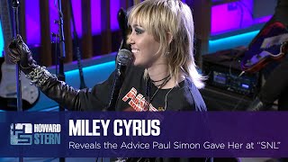Miley Cyrus Reveals the Advice She Got From Paul Simon