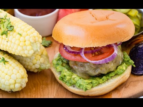 Guacamole Cheddar Burger - Backyard BBQ - Weelicious