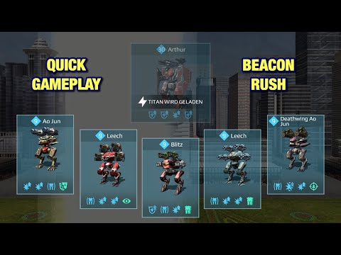 War Robots: Blitz, Ao Jun,  und Leech playing against Top Clans in Champions League