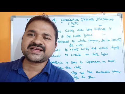 Drawbacks of Procedure Oriented Programming Disadvantages of pop