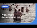 Thousands Ditch Bathers For Annual Winter Nude Swim ABC NEWS