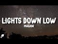 Maejor Lights Down Low Lyrics