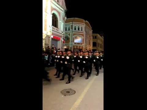 Chinese army with "Katyusha" in 2015 Moscow victory parade rehersal