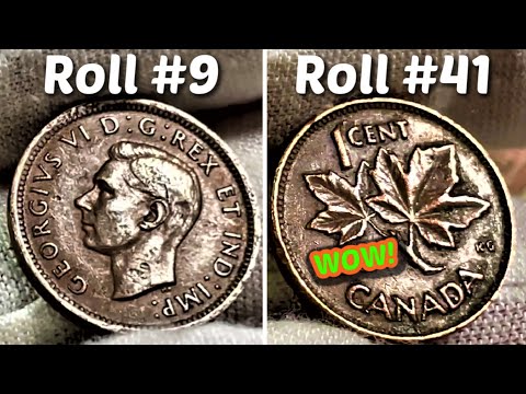 WE GOT LUCKY TWICE IN ONE BOX OF PENNIES! COIN ROLL HUNTING PENNIES