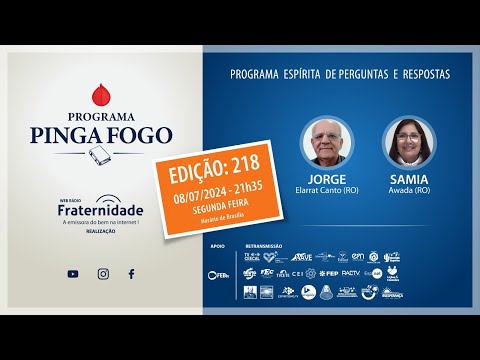 #218 Pinga-Fogo🔥 com Expositor Jorge Elarrat Canto (RO) através da Web Rádio Fraternidade