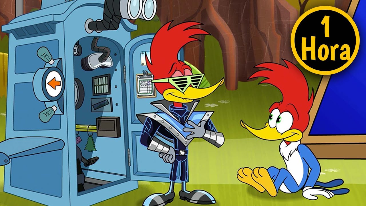 El Pájaro Loco | 1 Hora de Episodios Completos | Woody del futuro