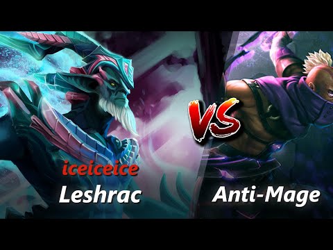 How to Leshrac offlane vs Anti-Mage/Lion (feat. iceiceice) | First 10 minutes