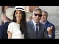 George Clooney and Amal Alamuddin arrive for.