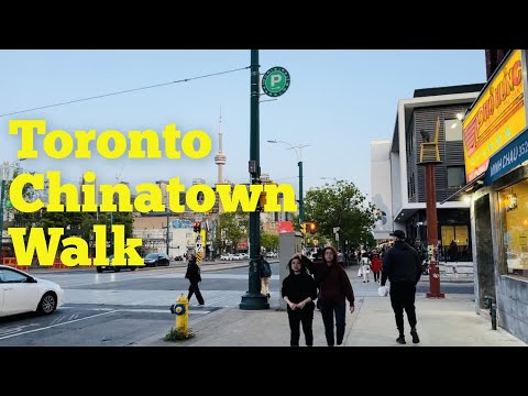 Walk Through Downtown Toronto's Chinatown On May 24, 2023