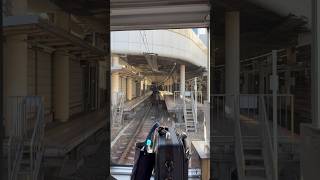 【電車deマルシェ開催に伴う乗り場変更】大阪阿部野橋駅5番乗り場に到着する普通電車の前面展望