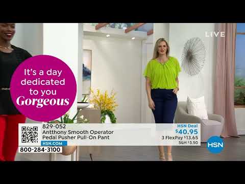 Antthony Smooth Operator Pedal Pusher PullOn Pant