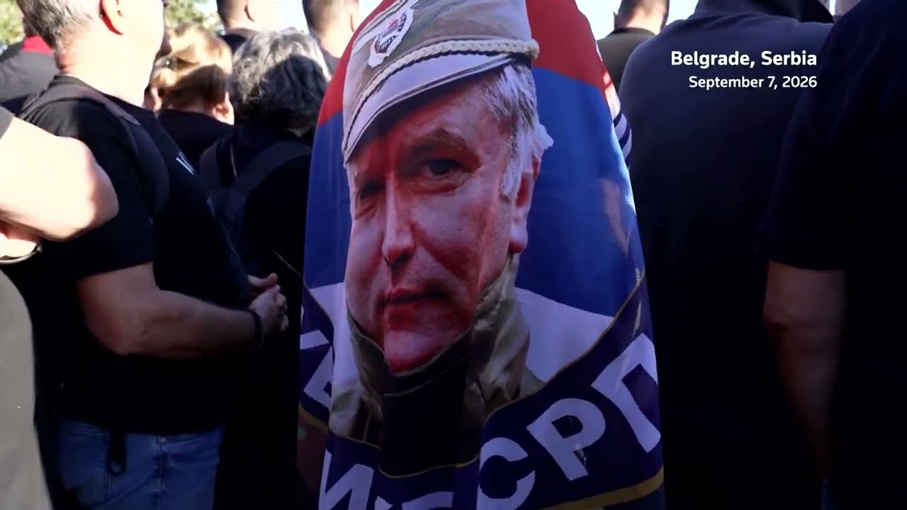 Thousands gather in Belgrade for funeral of Ratko Mladic