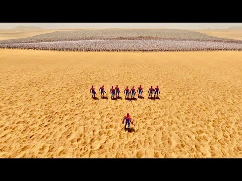 SPIDERMAN vs 100,000,000 ZOMBIES! Ultimate Epic Battle Simulator 2 UEBS2 War Simulator
