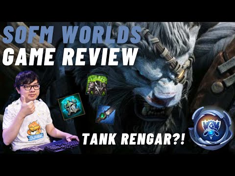 Challenger Rengar OTP Reviews Sofm's Rengar Game at Worlds | Tank Rengar!