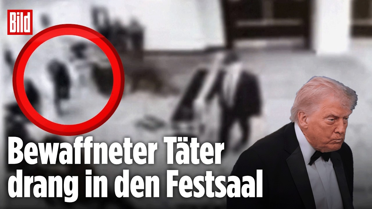 Trump-Attentat vereitelt: Hier rennt der Täter durch die Sicherheitskontrolle