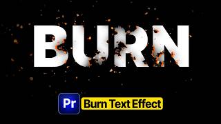 How to Make Cinematic Burning Fire Text Effect in Premiere Pro (No Plugins)
