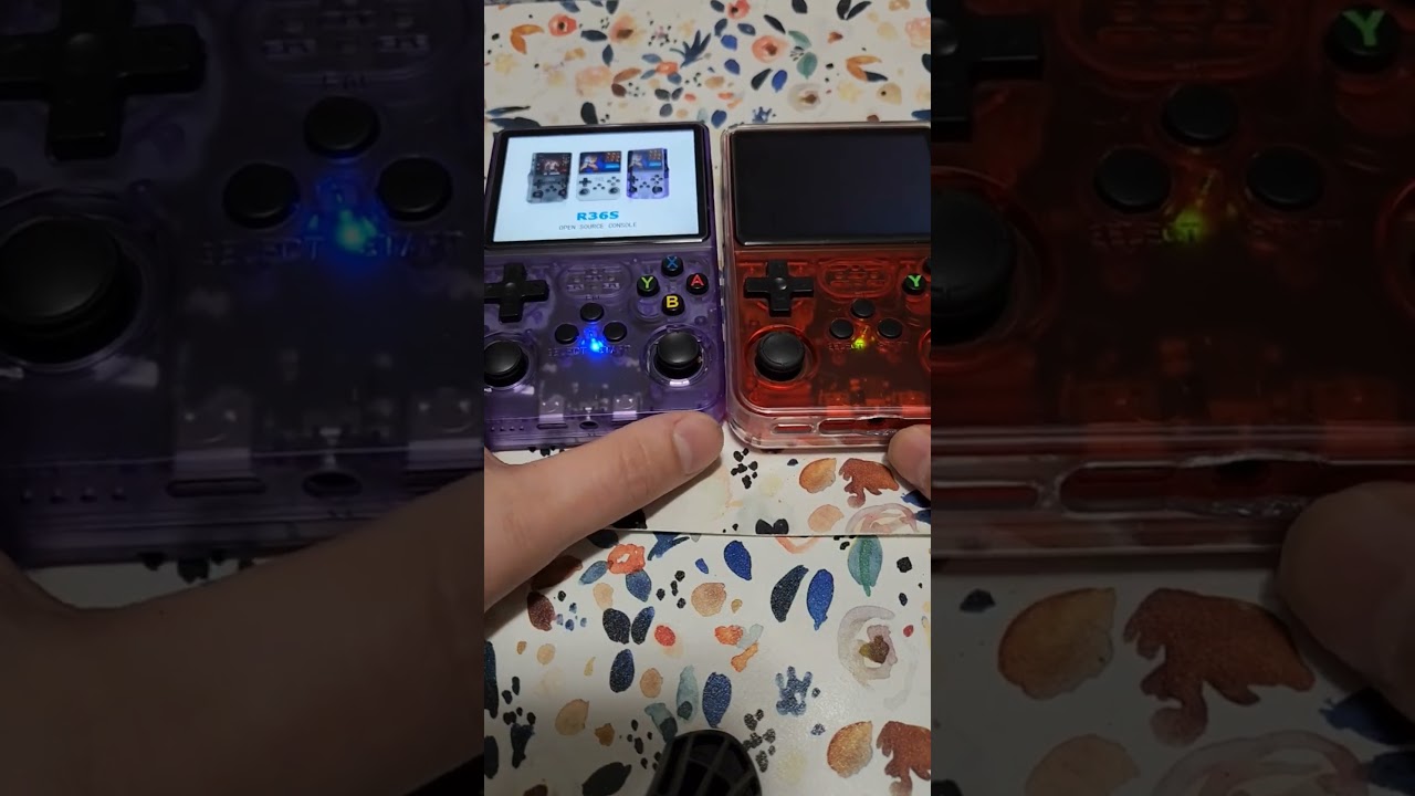 Clone vs Authentic r36s Boot Comparison, how does yours boot? #r36s #retrogaming #handheld