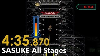 【RTA】筋肉番付マッスルウォーズ21 SASUKE 完全制覇 4'35"87(IGT)【世界記録】