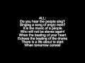 Do You Hear The People Sing Reprise Lyrics
