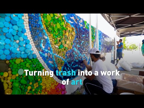 Turning trash into a work of art