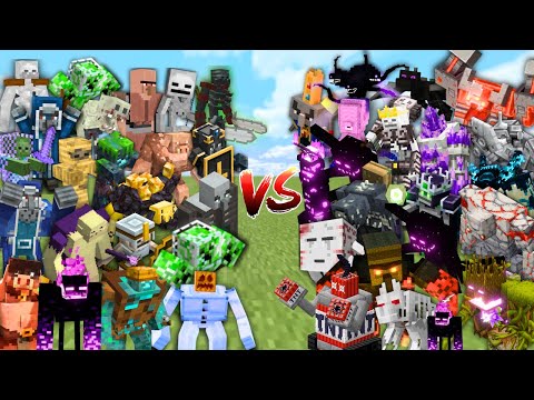 EPIC Minecraft Mob Battle: OP MOBS vs OP BOSSES!