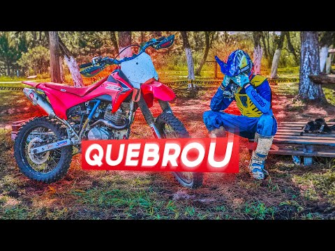 QUEBROU O MOTOR DA MINHA MOTO NA PISTA DE MOTOCROSS!!