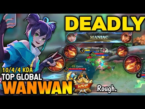 WANWAN BEST BUILD 2022 | TOP GLOBAL WANWAN GAMEPLAY | MOBILE LEGENDS ✓