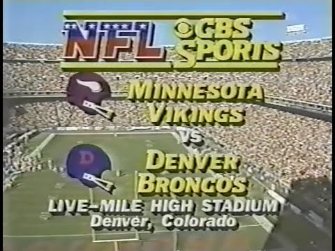 1984 Week 12 - Vikings vs. Broncos 1st Half