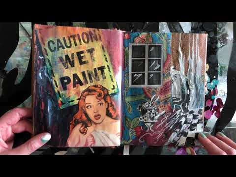 Unintentional ASMR Soft Spoken 2: Art journal tracing, page turning, hand movement